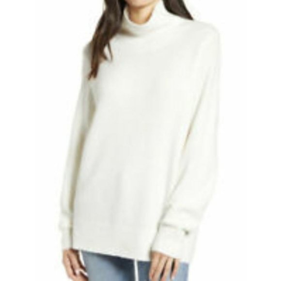 Treasure & Bond Sweaters - Treasure & Bond's Women's Pullover Turtleneck Sweater Ivory Large MSRP $79